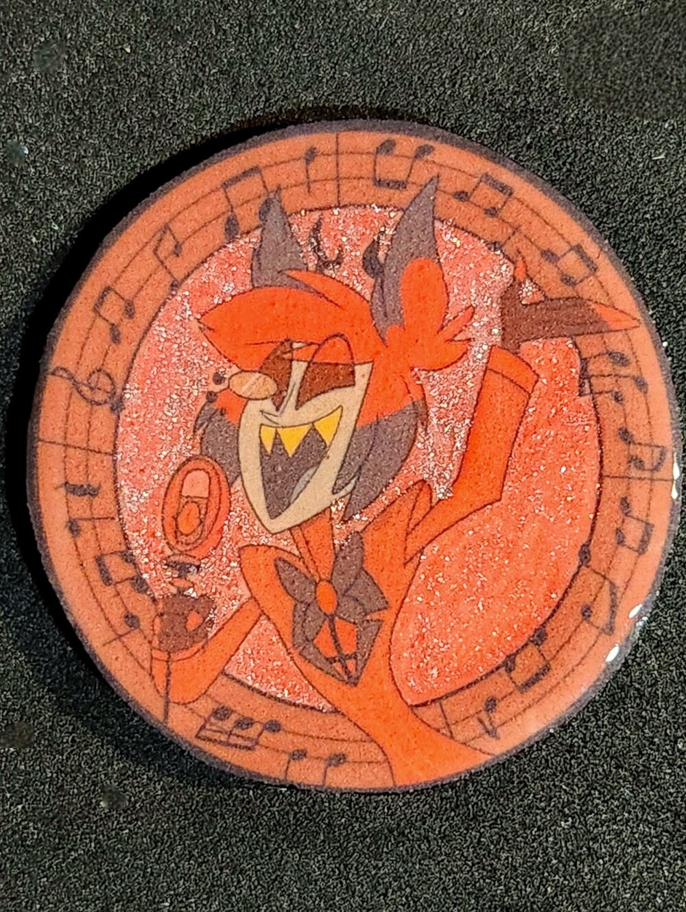 Alastor Glitter Pin - Hazbin Hotel